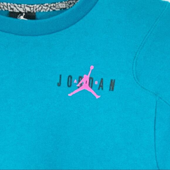 NWT Nike Teal Air Jordan Sweatshirt L - Picture 3 of 10